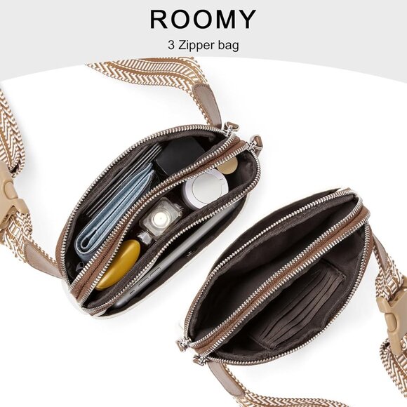 Belt Bag for Women, Mini Everywhere Crossbody Waist Bag Adjustable Strap, Vegan - Picture 5 of 7